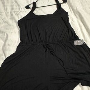 Express Black Knit Romper